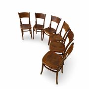 Set of six Authentic antique bentwood chairs, Antonio Volpe