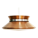 Copper colored aluminium pendant light by Carl Thore for Granhaga Metall. Sweden 1970s