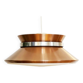 Copper colored aluminium pendant light by Carl Thore for Granhaga Metall. Sweden 1970s