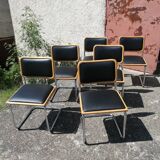Set of 6 Cesca B32 chairs by Marcel Breuer