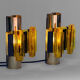 Pair of wall sconces by Claus Bolby for CEBO industries. Denmark 1960s