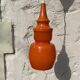 Vintage pendant lamp in orange opaline, 1970