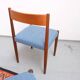 4 Danish Mid-Century style dining chairs | Teak | Kvadrat fabric