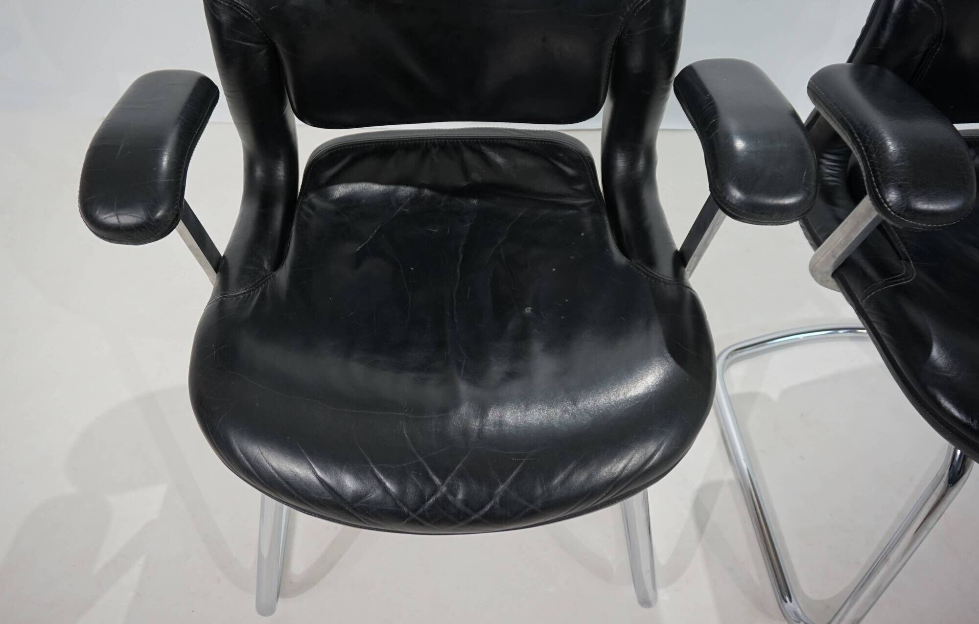 Lot de 2 chaises de bureau/salle à manger Herman Miller Equa par B. Stumpf & D. Chadwi
