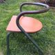 4 vintage school chairs Mullca by Jacques Hitier bleu
