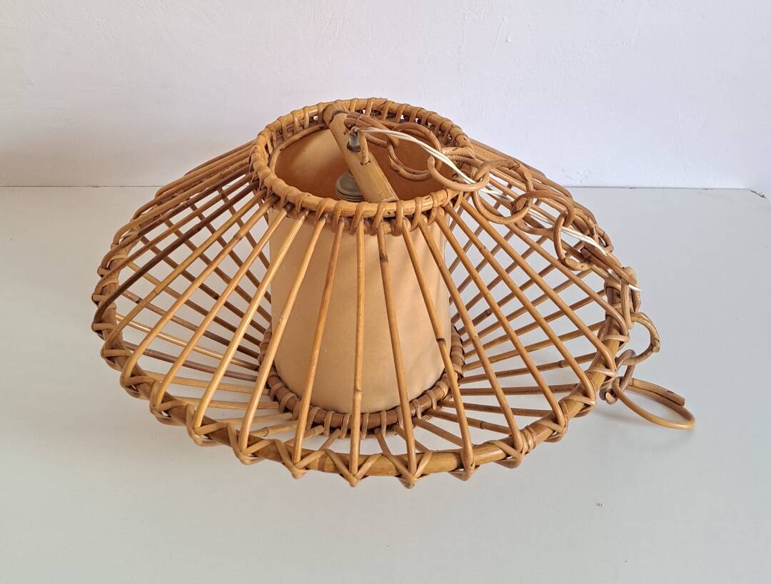 Vintage bamboo pendant light