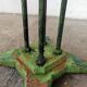 Round garden table cast iron and metal