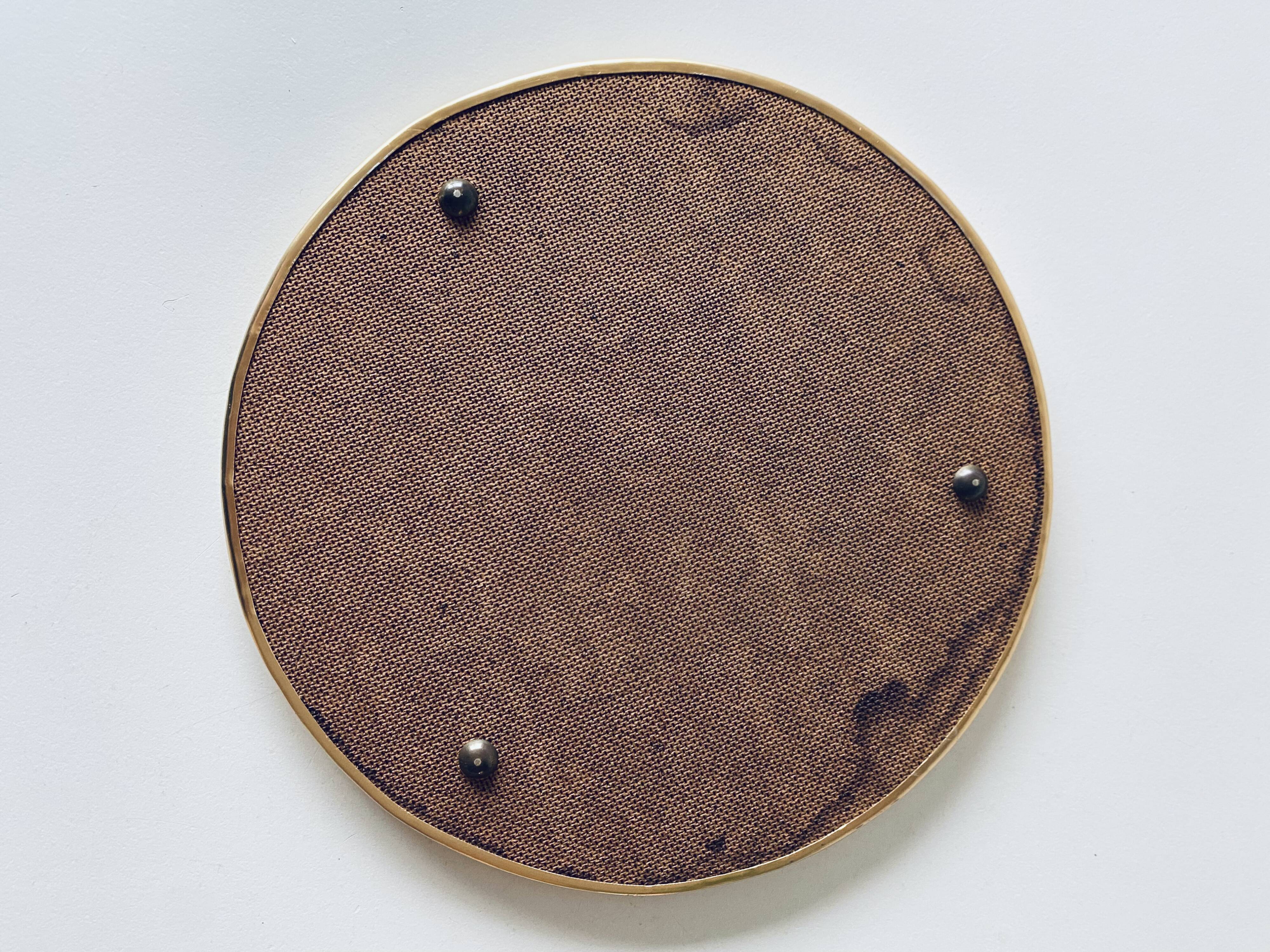 Vintage brass mirror