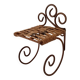 Antique wrought iron wall shelf