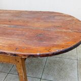 Old oval farm table 2m42