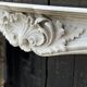 Remarkable Louis XV Style Fireplace, In Carrara Marble Circa 1880