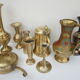 Lot d'objets décoratifs en laiton