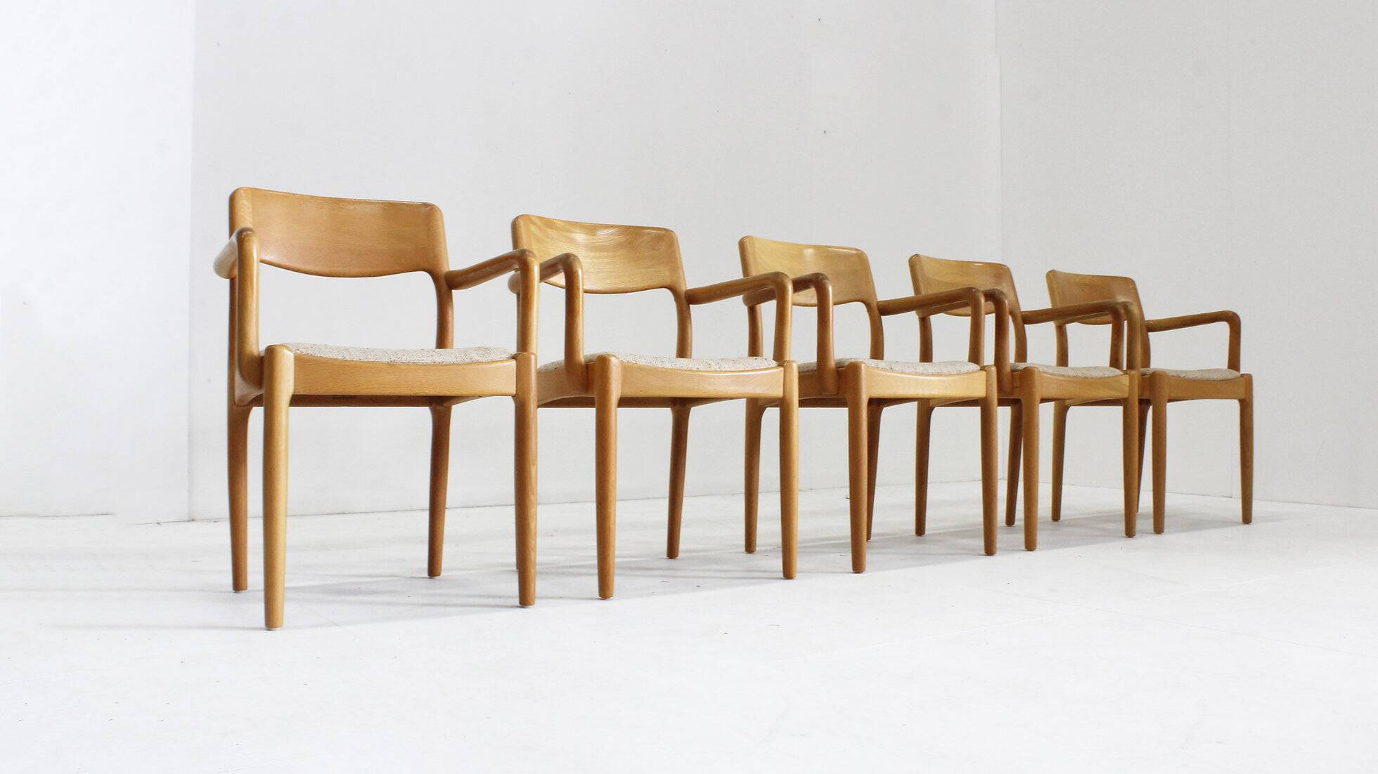 Chaises de salle à manger vintage des années 1960, ensemble de 5