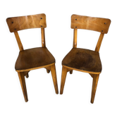 Pair of bistro chair luterma vintage wood