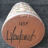 Ceramic pot signed verdenet, vallauris 1970
