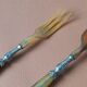 Antique horn and metal cutlery from 1900