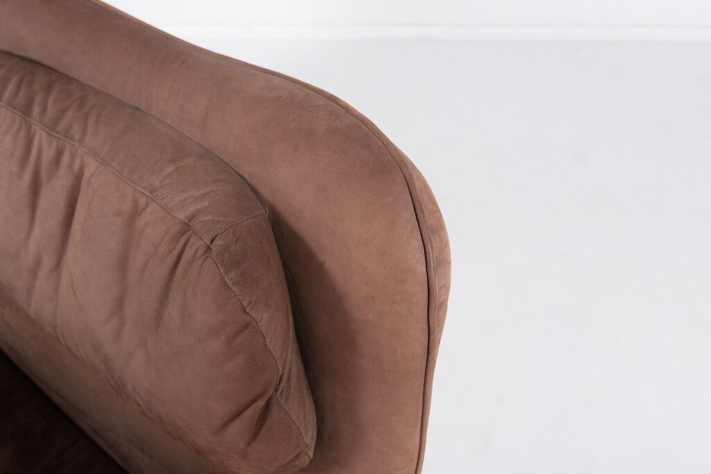 Vintage 2-seater sofa in aniline leather from the 1970s