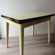 Yellow formica table