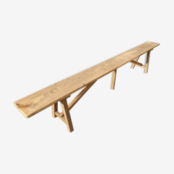 Solid wood farm bench 248 cm