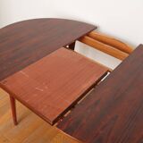 Round table extendable rosewood