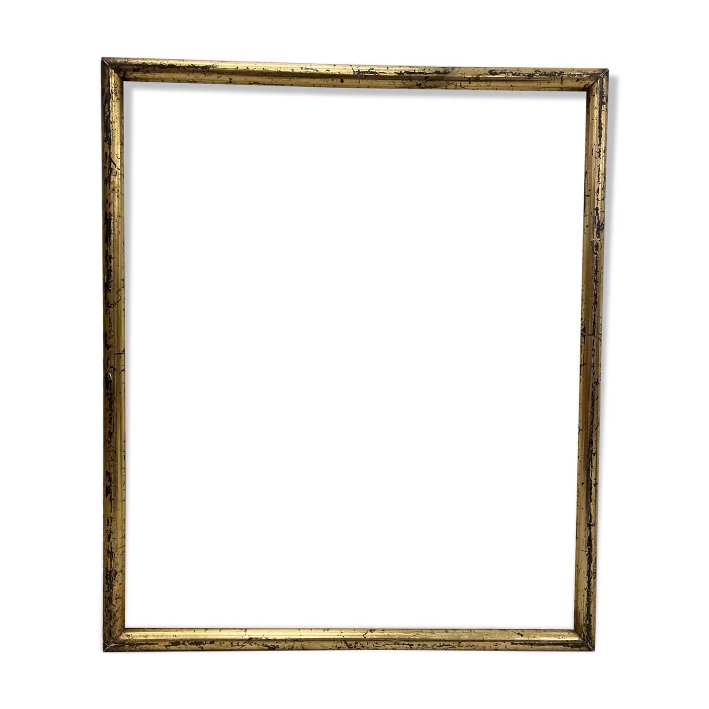 Vintage patinated golden frame