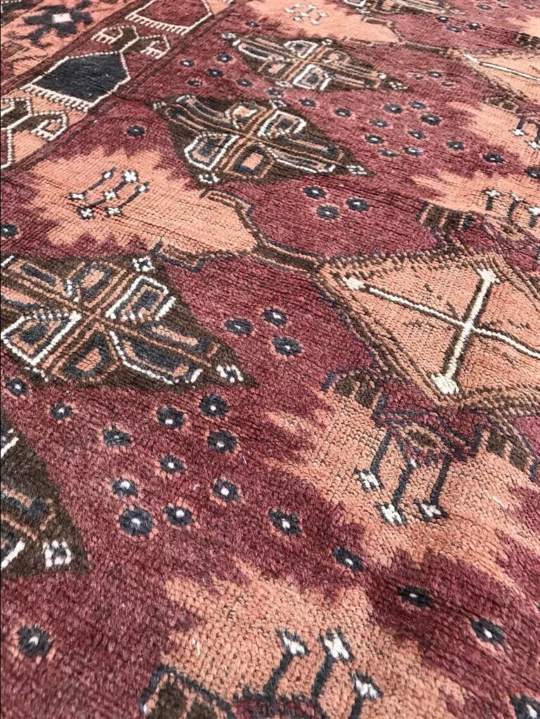 Afghan Turkmen rug handmade 115x136cm