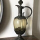 Aiguière étain et verre soufflé XIX style renaissance
