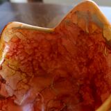 Brass cup in the shape of a bird and flowers