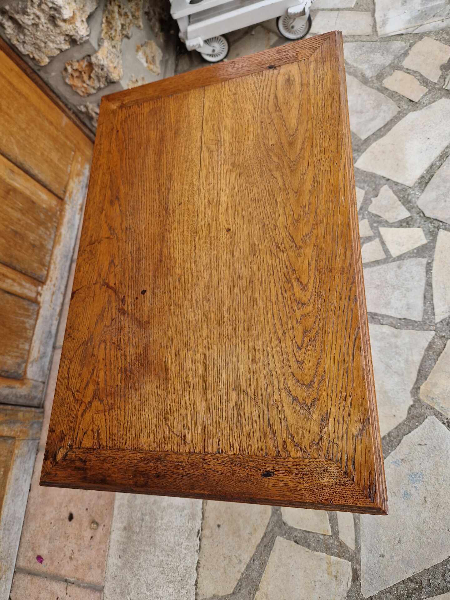 Vintage oak side table