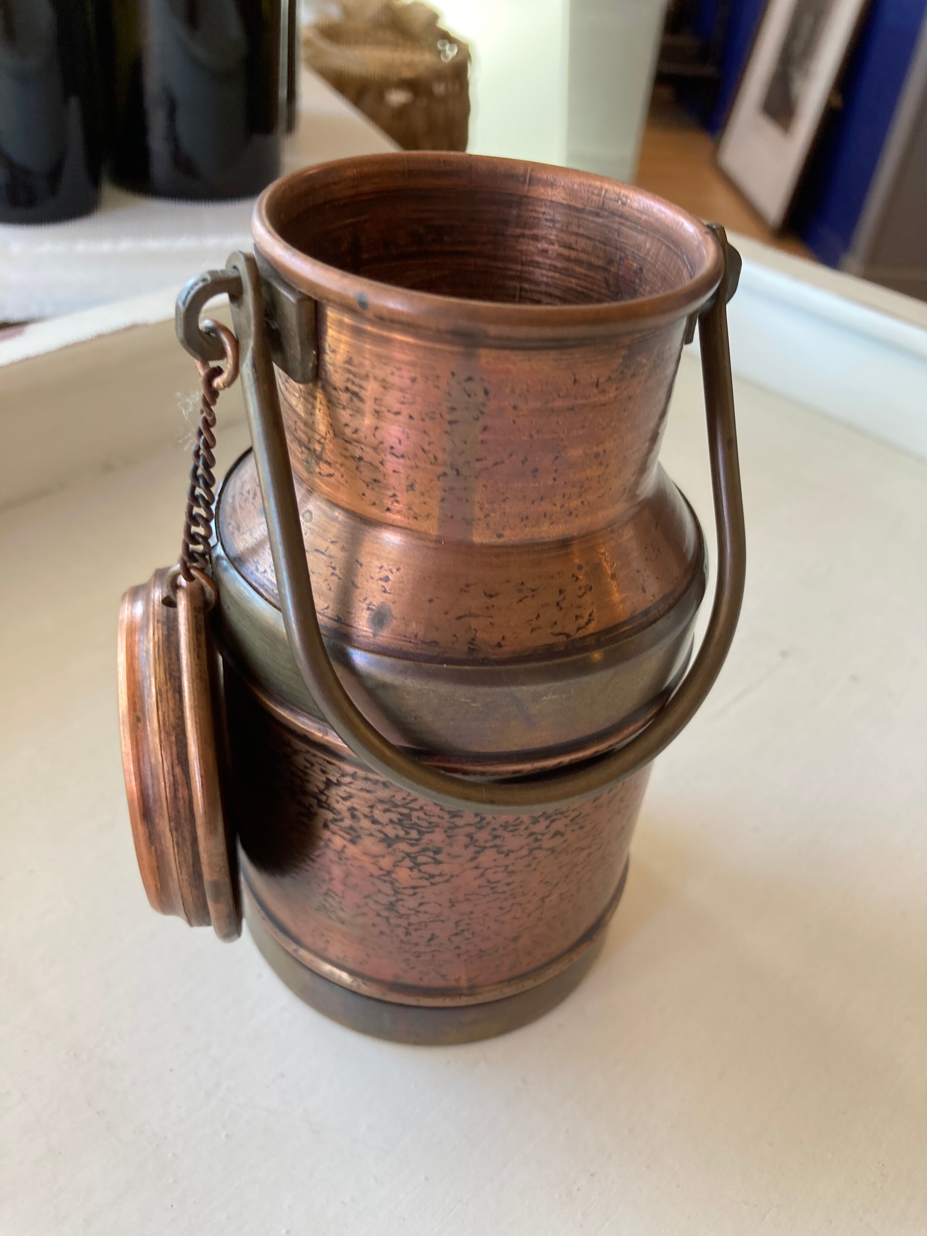 Copper milk pot