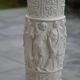 2 old plaster columns