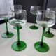 6 Alsace white wine glasses in plain glass