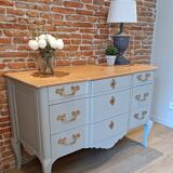 Regency style cherry chest of drawers