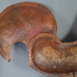 Rooster in wall lamp copper beautiful work of dinanderie 58x53 cm