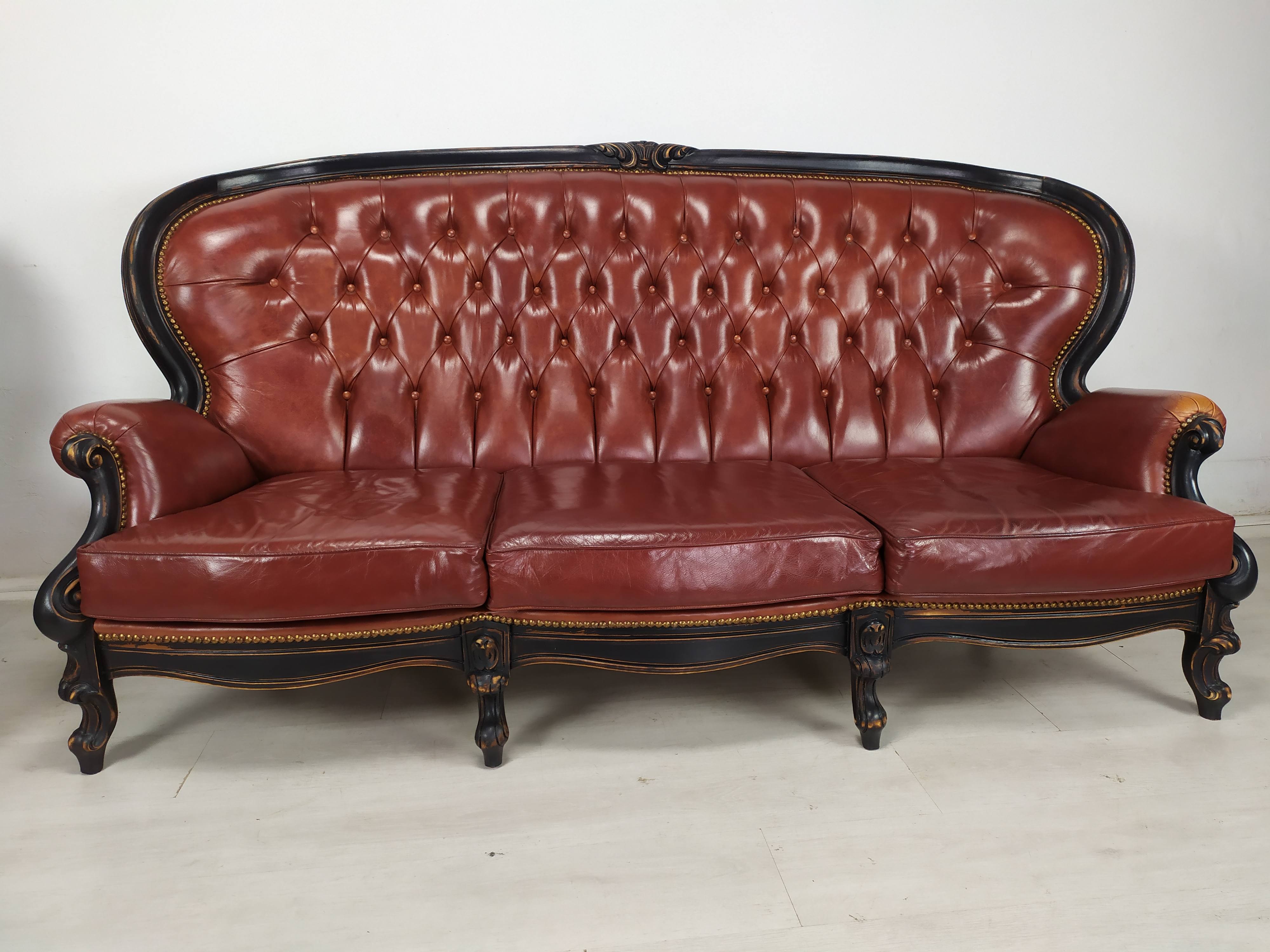 Salon Chesterfield burgundy