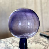 Purple vase inclined