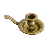 Brass hand candlestick
