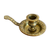 Brass hand candlestick