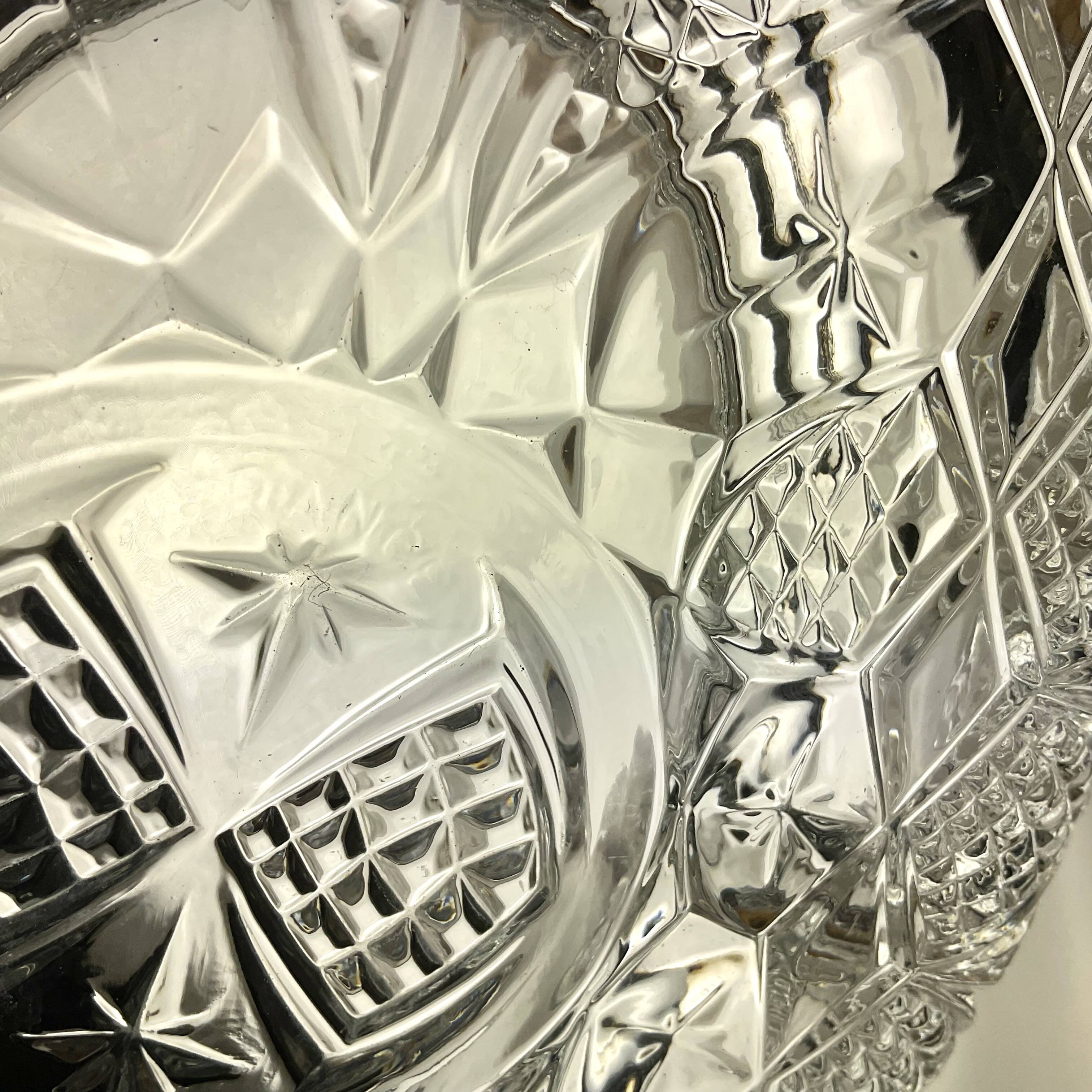 Oval dish with vintage compartments