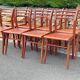 Suite de  8 chaises de Bistrot vintage années 1960