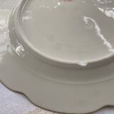 Plate and its golden ravier rim