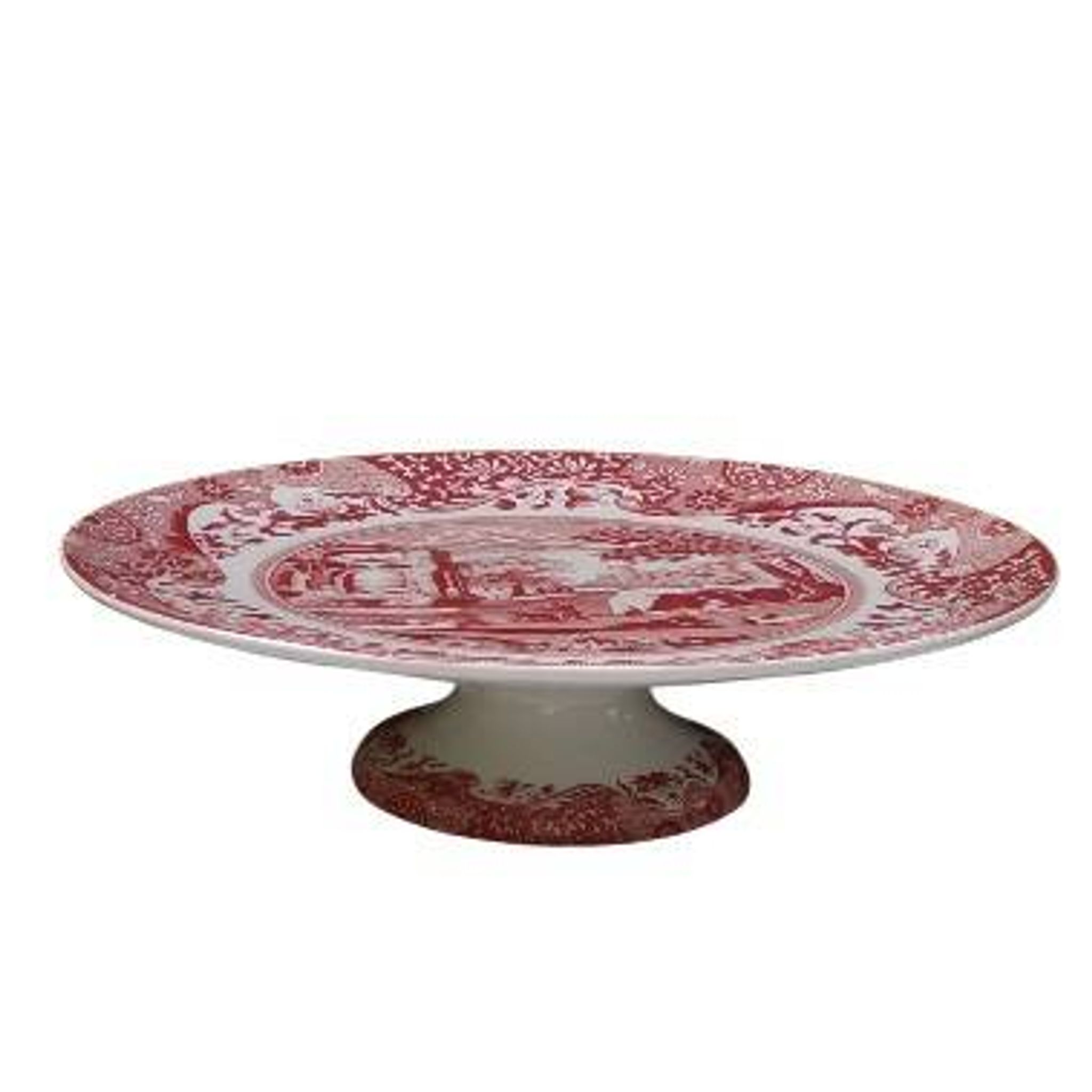 Plateau à gâteaux Cranberry Spode « Italian » Design Lavable au lave-vaisse