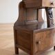 Art Deco bedside table in wood and marble
