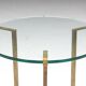 Side Table by Peter Ghyczy in Brass and Glass, Netherlands, 1970s