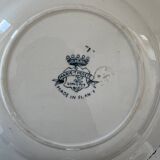 Set of 9 Longwy Earthenware Dinner Plates - Marie-Thérèse Model
