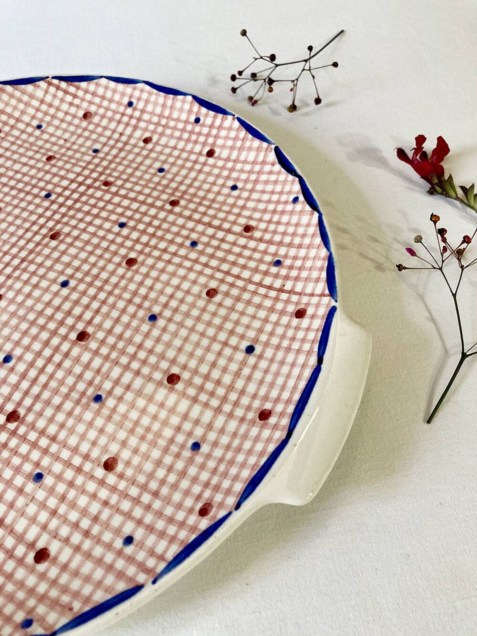 Villeroy & Bosch dessert dish, Gitta model, 1940s-1950s
