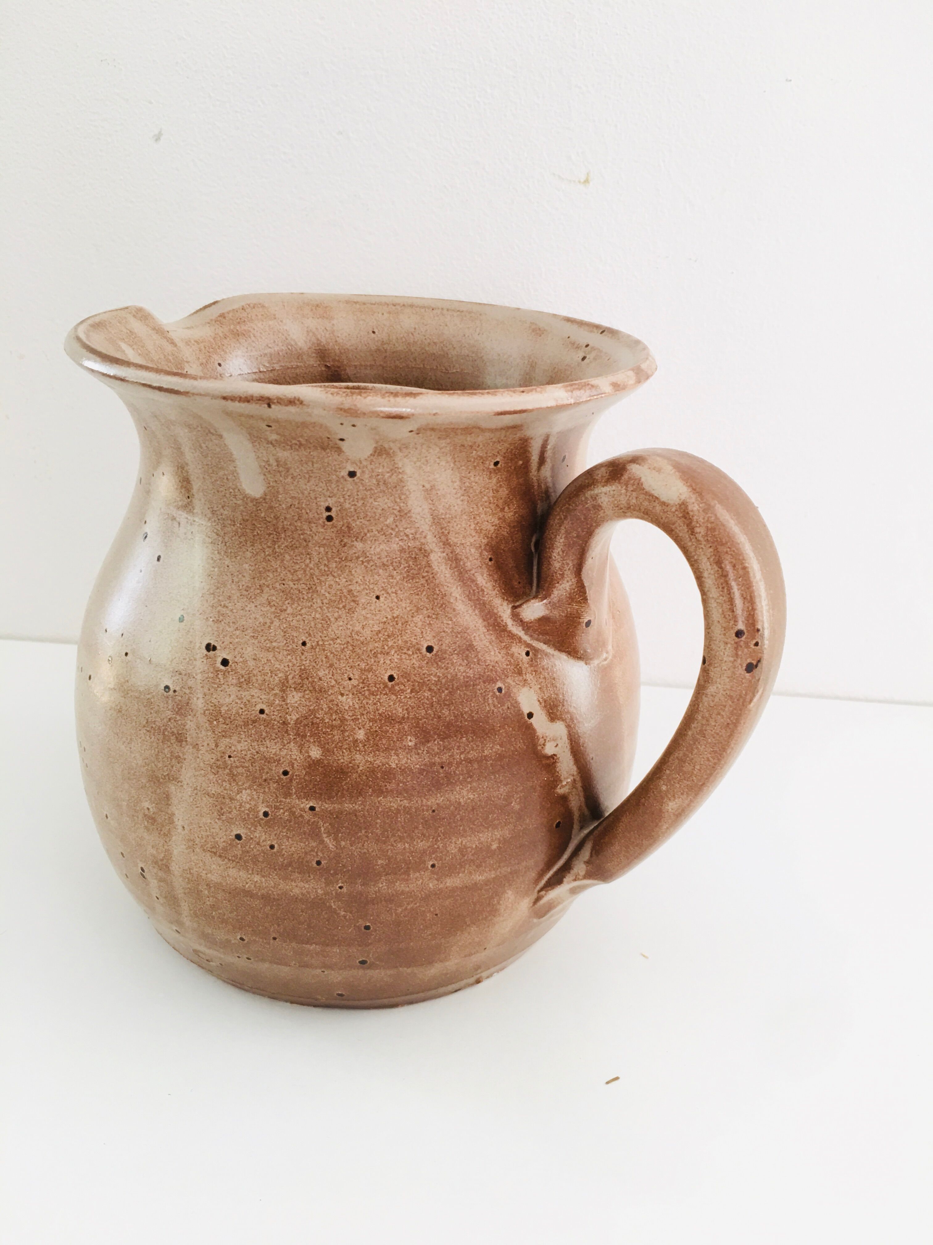 Vintage stoneware pitcher