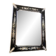 21st Century Venetian Black Floreal Hand-Carving Wall Mirror in Murano Glass
