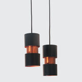Pair of vintage ceiling lamps by Jo Hammerborg