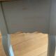 Table basse vintage en chêne, forme libre